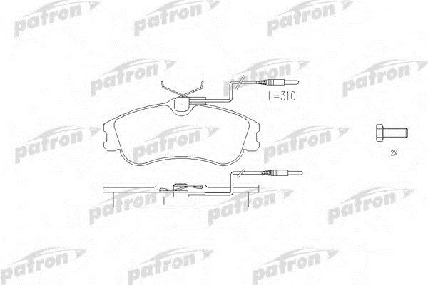 Patron PBP1477 Brake Pad Set, disc brake PBP1477