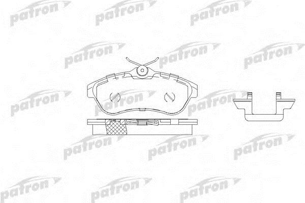 Patron PBP1543 Brake Pad Set, disc brake PBP1543