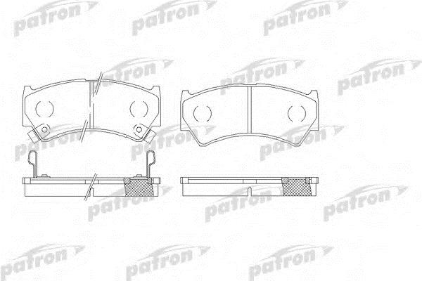 Patron PBP1551 Brake Pad Set, disc brake PBP1551