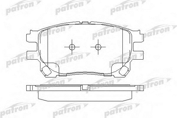 Patron PBP1868 Brake Pad Set, disc brake PBP1868