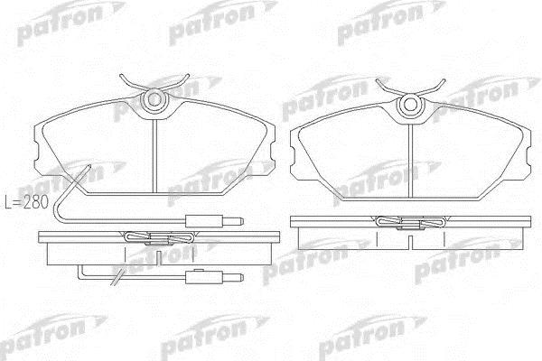 Patron PBP406 Brake Pad Set, disc brake PBP406