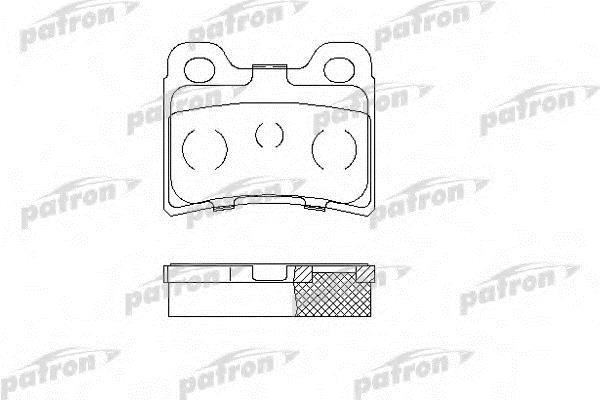 Patron PBP772 Brake Pad Set, disc brake PBP772