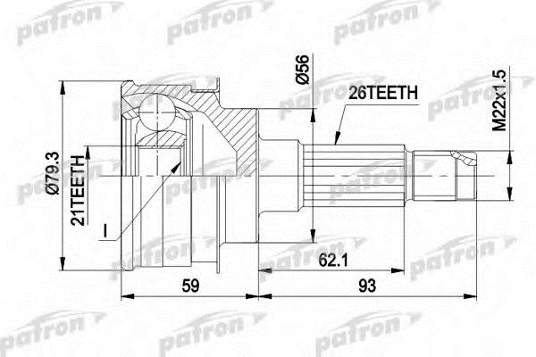 Patron PCV1137 CV joint PCV1137