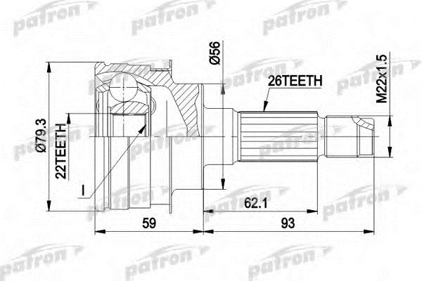 Patron PCV1138 CV joint PCV1138