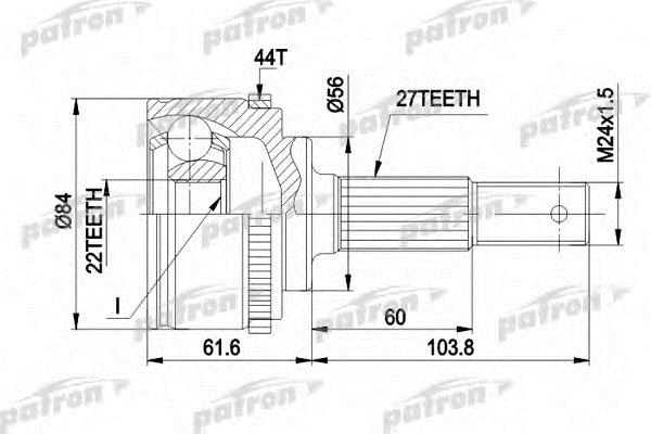 Patron PCV1348 CV joint PCV1348