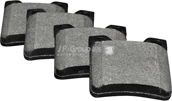Rear brake pad set Jp Group 4163701410