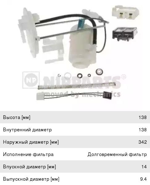 Fuel filter Nipparts N1335067
