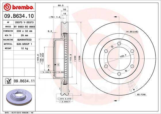 Buy Brembo 09B63411 – good price at EXIST.AE!
