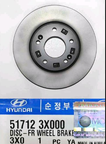 Hyundai/Kia 51712 3X000 Front brake disc ventilated 517123X000