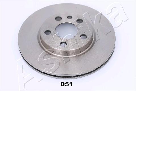 Ashika 60-00-051 Front brake disc ventilated 6000051