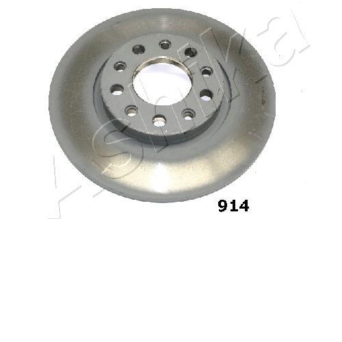 Ashika 61-09-914 Rear brake disc, non-ventilated 6109914