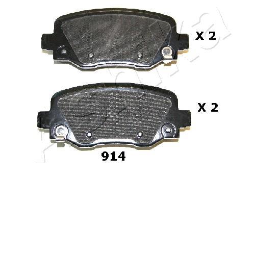 Ashika 51-09-914 Front disc brake pads, set 5109914