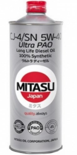 Mitasu MJ-211-1 Motor oil Mitasu Ultra Diesel Pao 5W-40, 1 l MJ2111