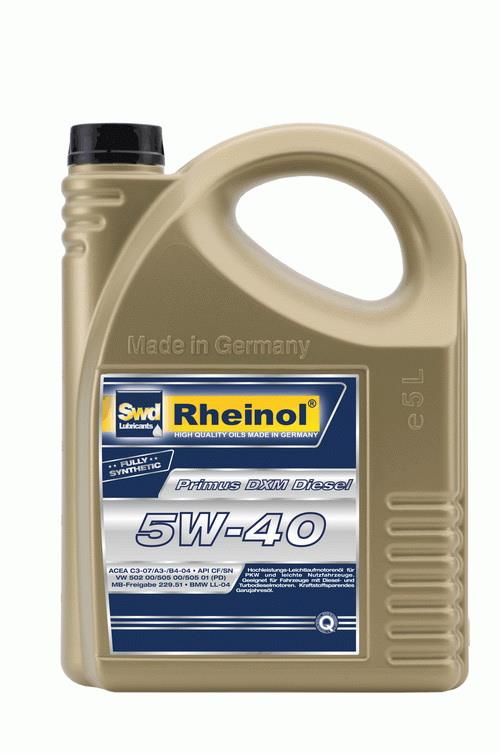 SWD Rheinol 31239.581 Engine oil SWD Rheinol Primus DXM Diesel 5W-40, 5L 31239581
