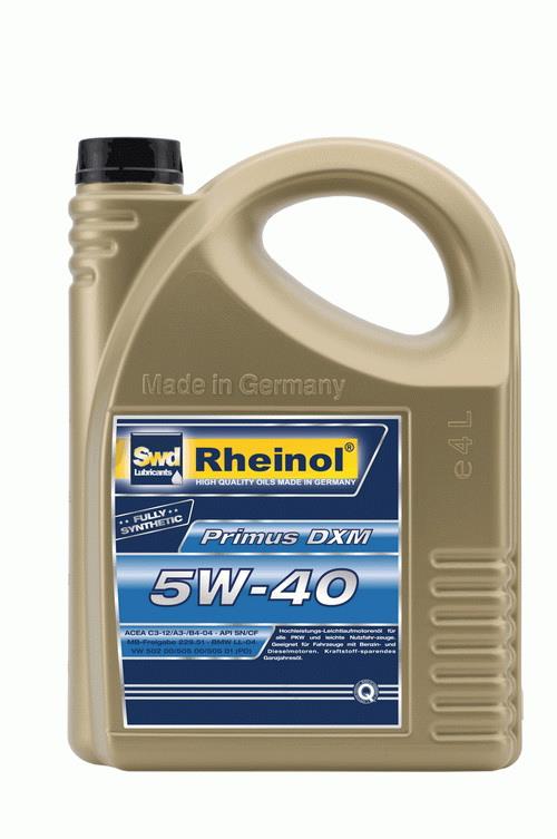 SWD Rheinol 31239.480 Engine oil SWD Rheinol Primus DXM 5W-40, 4L 31239480