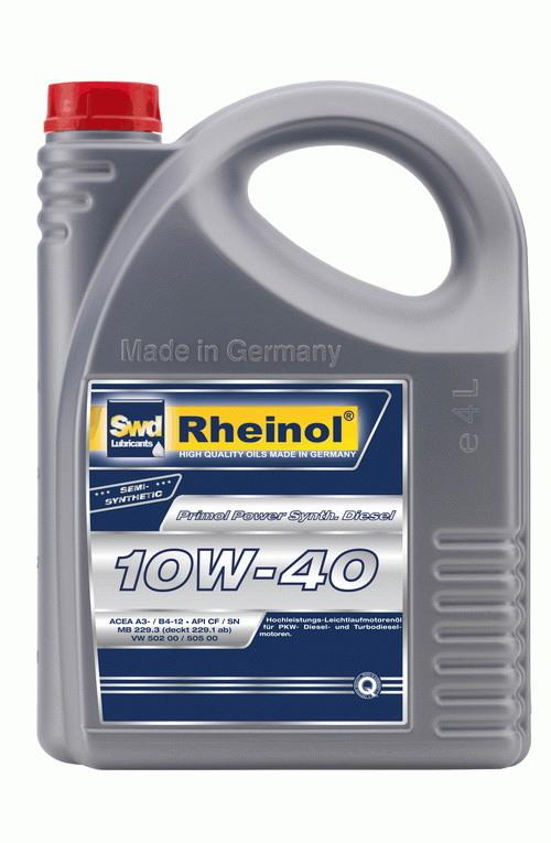SWD Rheinol 31344.481 Engine oil SWD Rheinol Primol Power Synth. CS Diesel 10W-40, 4L 31344481