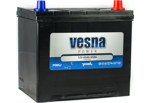 Vesna 415865 Battery Vesna Power 12V 65AH 650A(EN) R+ 415865