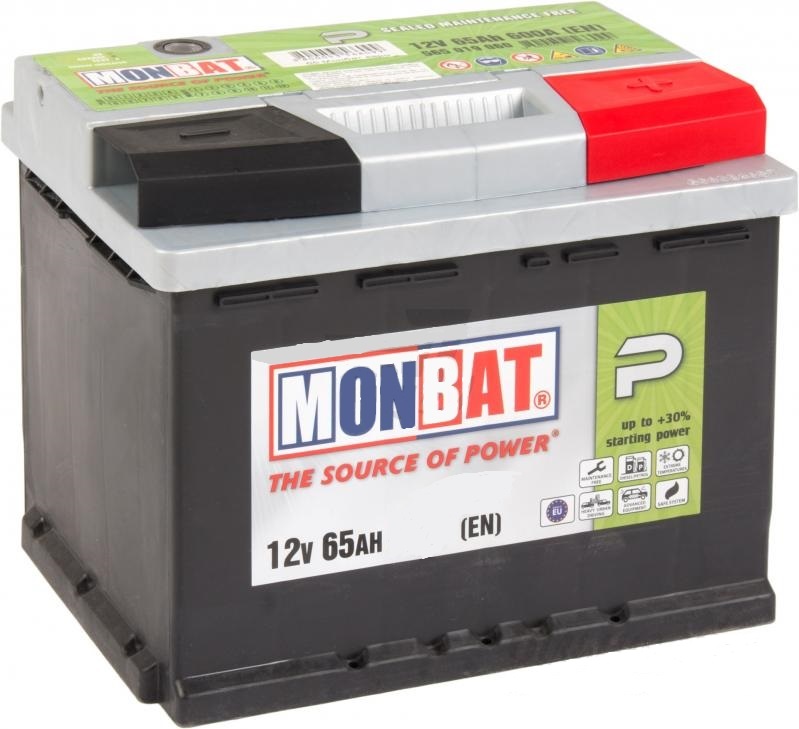 Monbat 565019058SMF Battery Monbat Premium 12V 65AH 580A(EN) R+ 565019058SMF