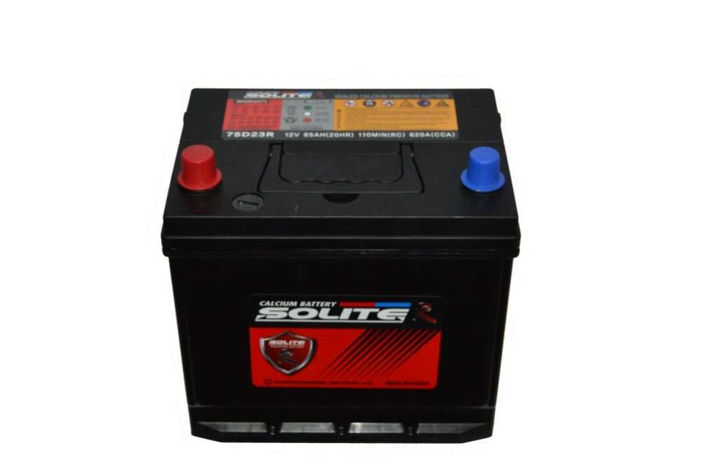 Solite R 75D23R Battery Solite r 12V 65AH 620A(EN) L+ 75D23R