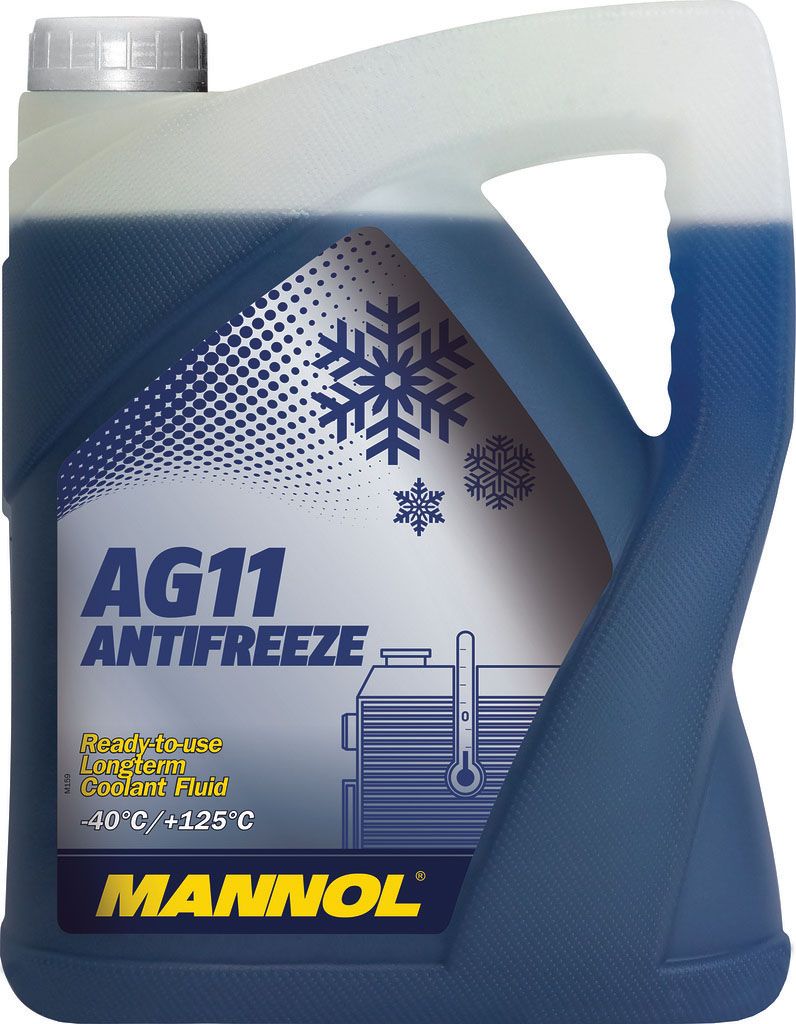 Mannol 4036021157740 Antifreeze Mannol LONGTERM ANTIFREEZE AG1 G11 blue,ready to use -40, 5L 4036021157740