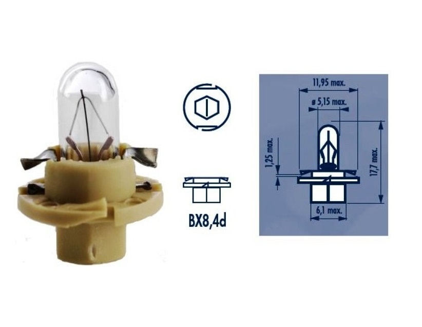 Dashboard bulb BAX 12V 1,8W Narva 170603000