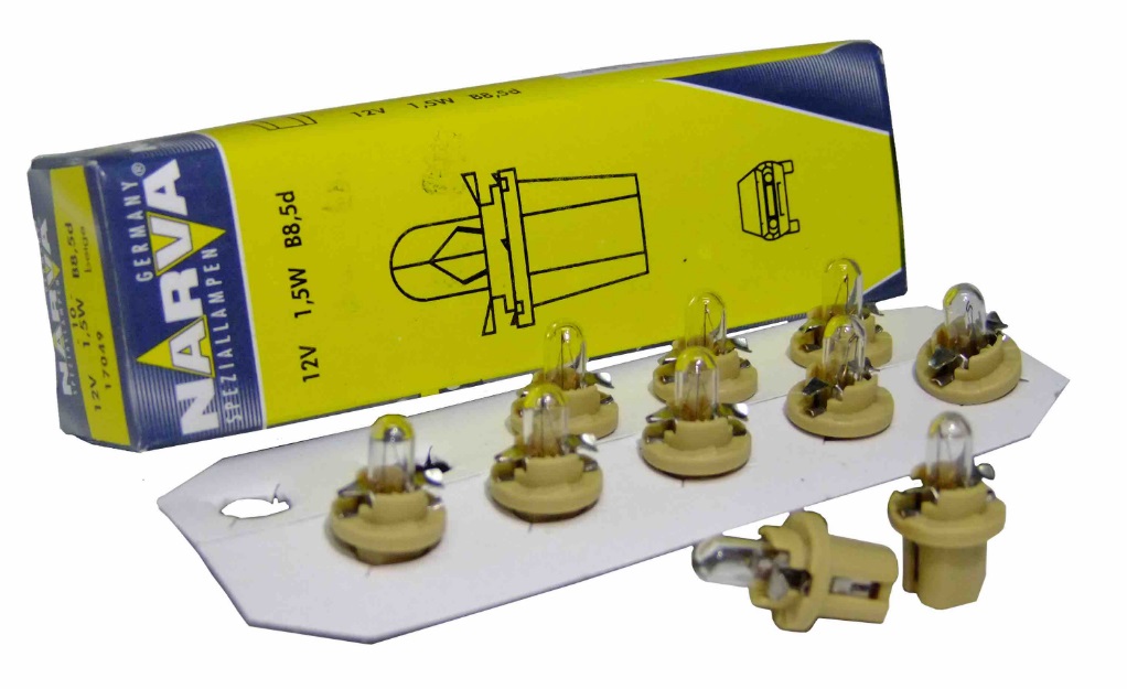 Dashboard bulb BAX 12V 1,5W Narva 170493000