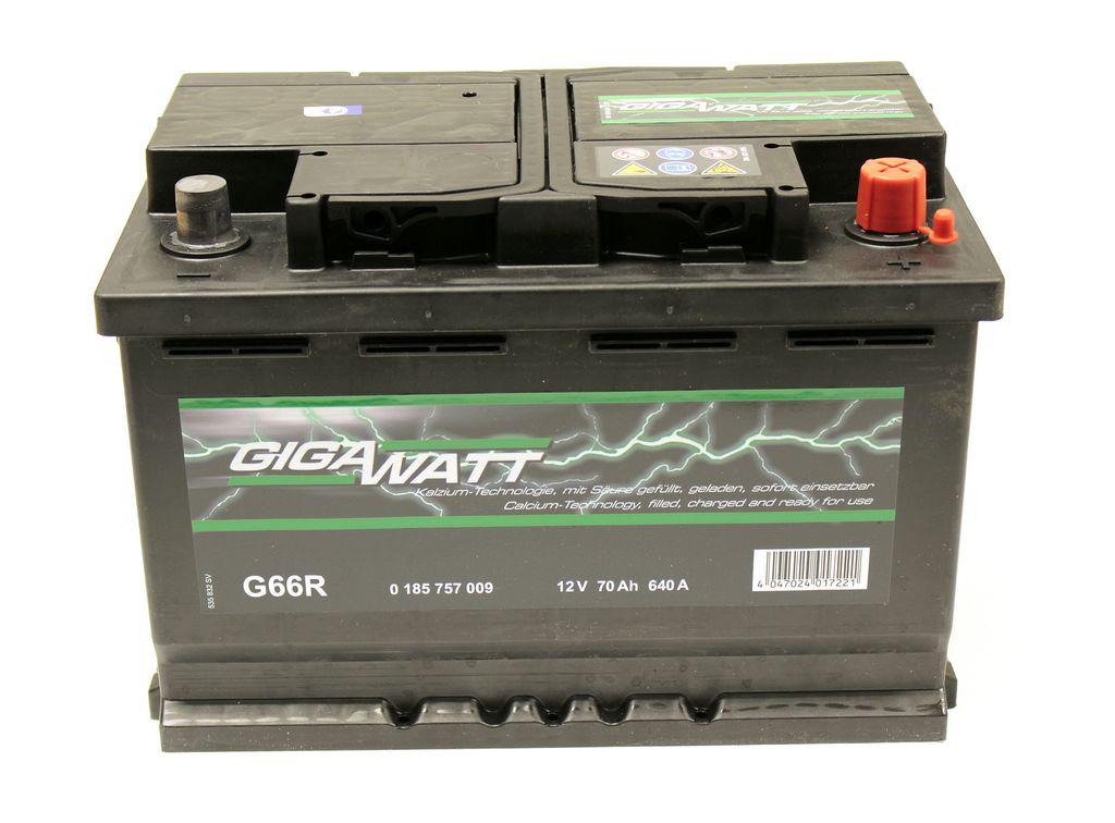 Gigawatt 0 185 757 010 Battery Gigawatt 12V 70AH 640A(EN) L+ 0185757010