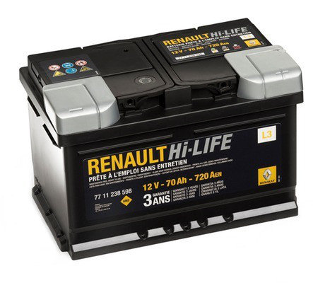 Renault 77 11 575 175 Battery Renault Start-Stop EFB 12V 70AH 720A(EN) R+ 7711575175