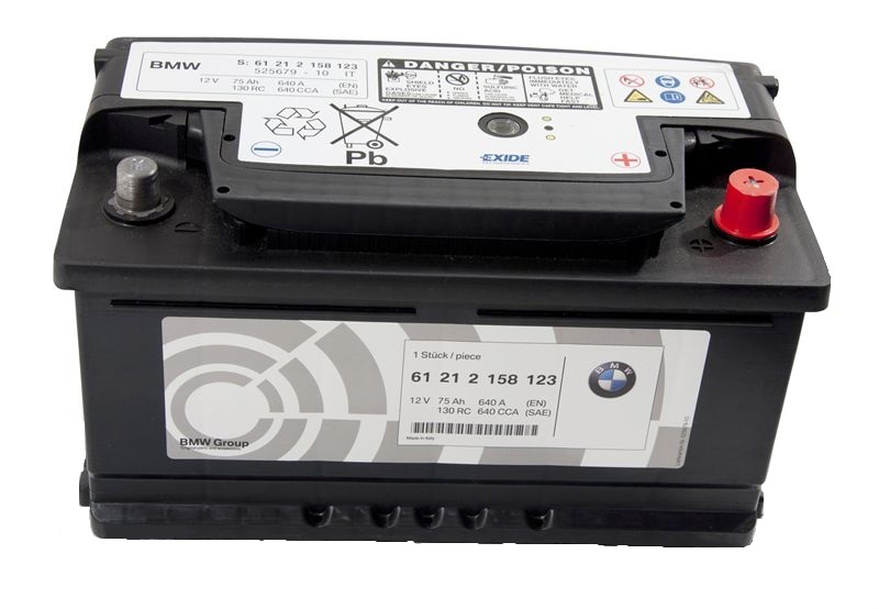 BMW 61 21 2 158 123 Battery Rechargeable BMW 12V 19Ah 170A R + 61212158123