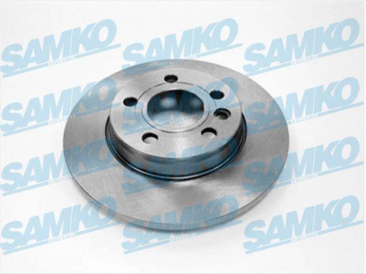 Samko V2391P Rear brake disc, non-ventilated V2391P