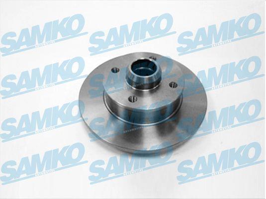 Samko V2241P Rear brake disc, non-ventilated V2241P