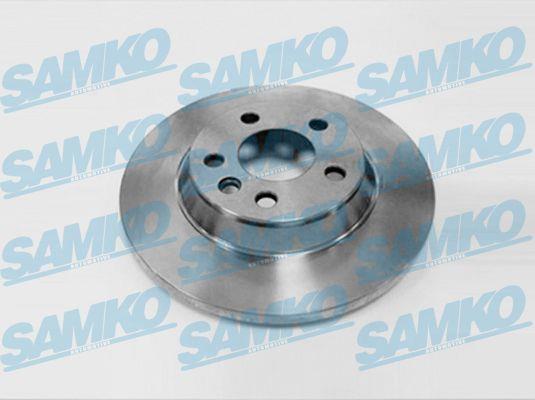Samko V2002P Rear brake disc, non-ventilated V2002P