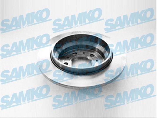 Samko V1487P Rear brake disc, non-ventilated V1487P