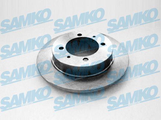 Samko V1341P Rear brake disc, non-ventilated V1341P