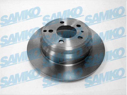 Samko V1293P Rear brake disc, non-ventilated V1293P