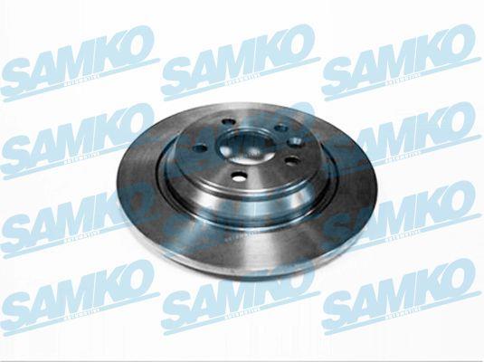 Samko V1009P Rear brake disc, non-ventilated V1009P