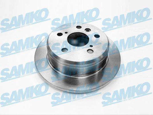 Samko T2888P Brake discs rear non-ventilated, set T2888P