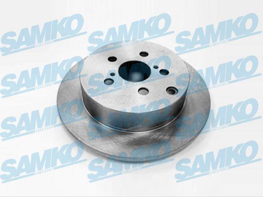 Samko T2038P Rear brake disc, non-ventilated T2038P