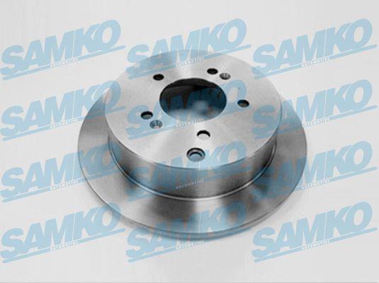 Samko T2037P Rear brake disc, non-ventilated T2037P