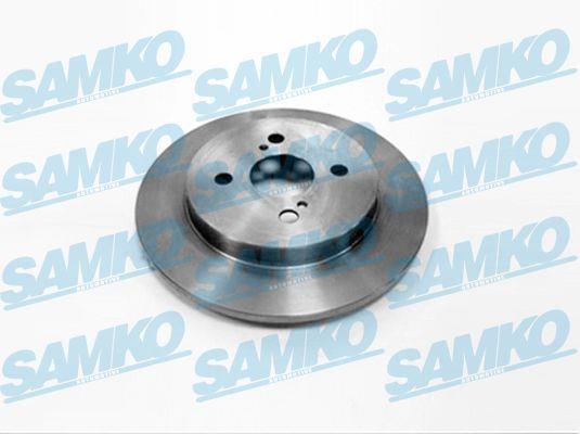 Samko T2033P Rear brake disc, non-ventilated T2033P