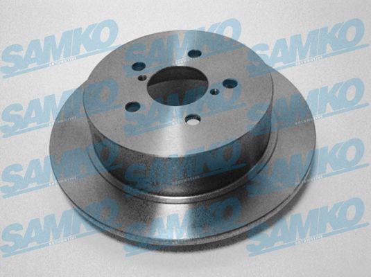Samko S4002P Rear brake disc, non-ventilated S4002P