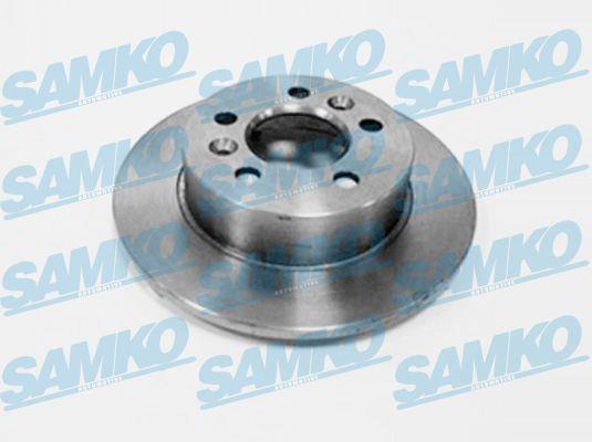 Samko R1481P Rear brake disc, non-ventilated R1481P