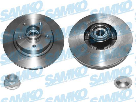 Samko R1049PCA Rear brake disc, non-ventilated R1049PCA