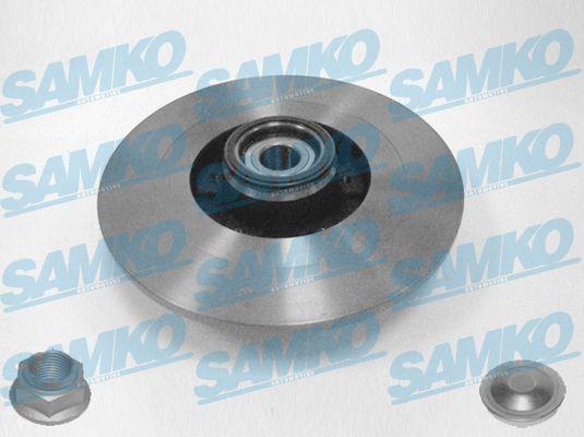 Samko R1047PCA Rear brake disc, non-ventilated R1047PCA