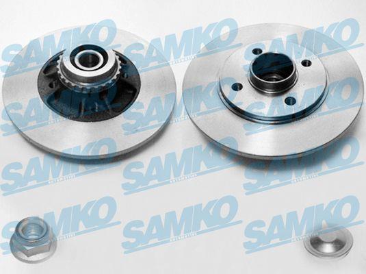 Samko R1034PCA Rear brake disc, non-ventilated R1034PCA