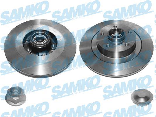 Samko R1032PCA Rear brake disc, non-ventilated R1032PCA