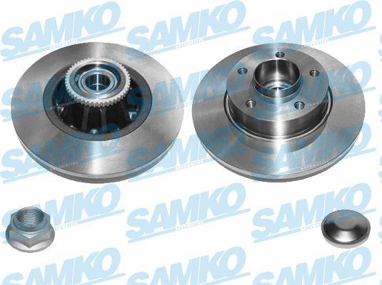 Samko R1020PCA Rear brake disc, non-ventilated R1020PCA