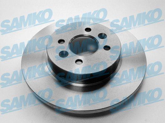 Samko R1016P Rear brake disc, non-ventilated R1016P