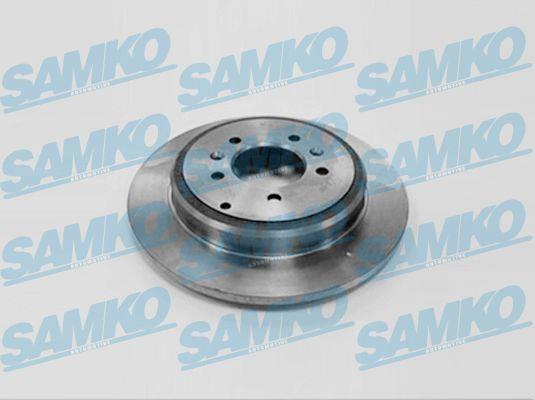 Samko P1181P Rear brake disc, non-ventilated P1181P