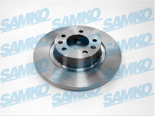 Samko P1008P Rear brake disc, non-ventilated P1008P